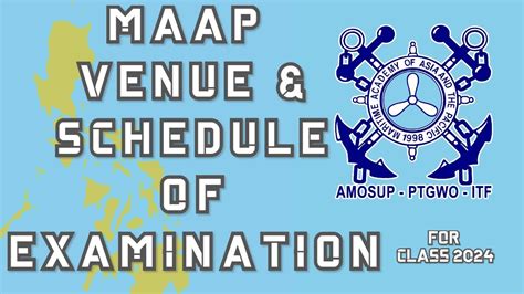 maap entrance exam 2024 schedule philippines requirements